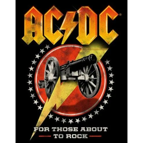 AC/DC For those about to Rock - metalen bord