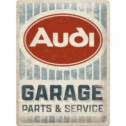 Audi Garage - metalen bord