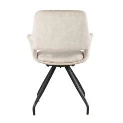 Draaibare Eetkamerstoel Capp Beige Velvet