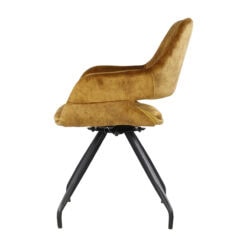 Draaibare Eetkamerstoel Capp Oker Velvet