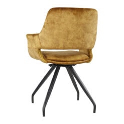 Draaibare Eetkamerstoel Capp Oker Velvet