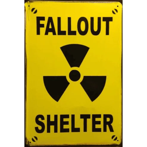Fallout Shelter - metalen bord