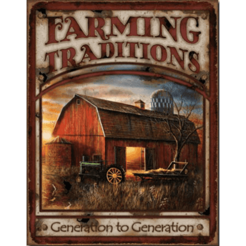 Farming Traditions - metalen bord