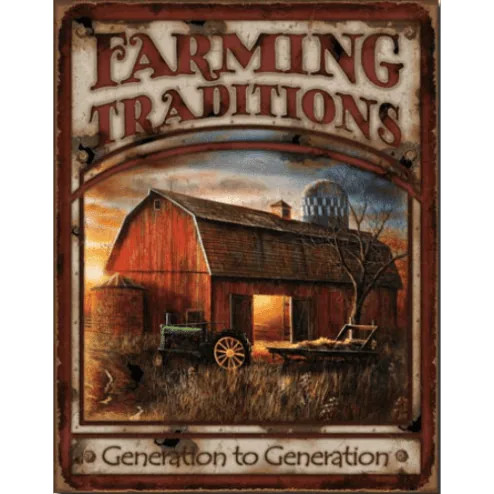 Farming Traditions - metalen bord