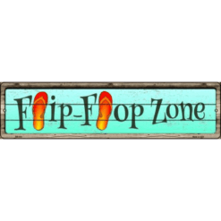 Flip Flop Zone - metalen bord