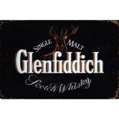 Glenfiddich - metalen bord