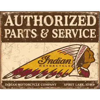 Indian Authorized - metalen bord