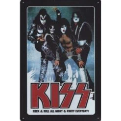 Kiss - metalen bord
