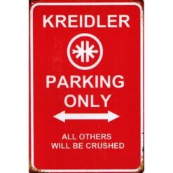 Kreidler Parking Only - metalen bord