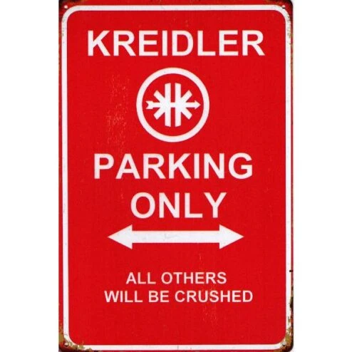 Kreidler Parking Only - metalen bord