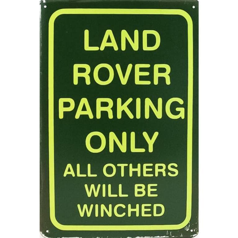 Land Rover Parking only - metalen bord