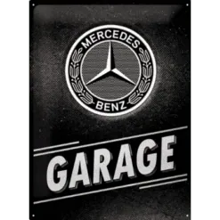 Mercedes Garage - metalen bord