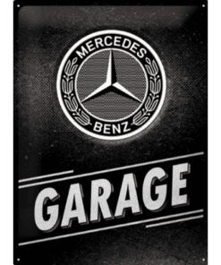 Mercedes Garage - metalen bord