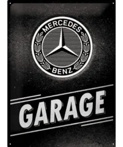 Mercedes Garage - metalen bord