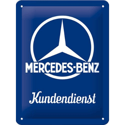 Mercedes Kundendienst - metalen bord