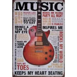 Music - metalen bord