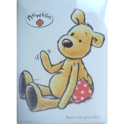 Newton zit - metalen bord