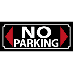 No Parking - metalen bord