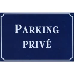 Parking Prive - metalen bord