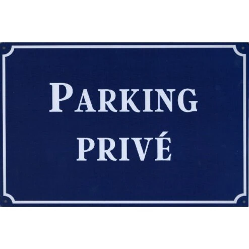 Parking Prive - metalen bord