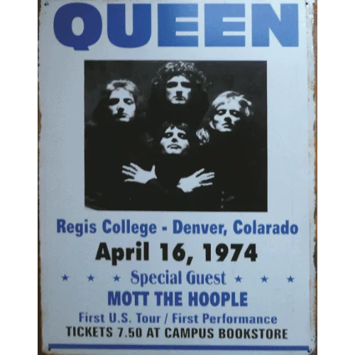 Queen Regis College - metalen bord