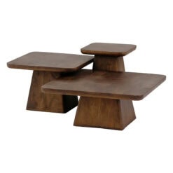 Pauli Bijzettafel 40cm Mangohout Walnoot