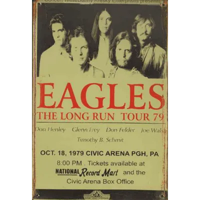 The Eagles - metalen bord