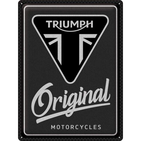 Triumph - Original Motorcycles - metalen bord