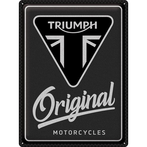 Triumph - Original Motorcycles - metalen bord