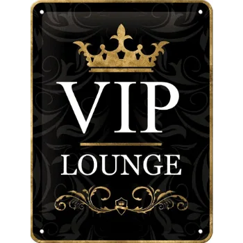 VIP lounge - metalen bord