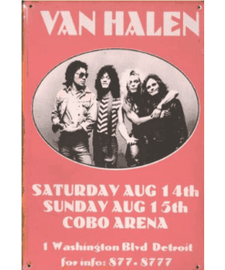 Van Halen - metalen bord