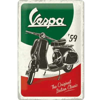 Vespa Original Italian - metalen bord