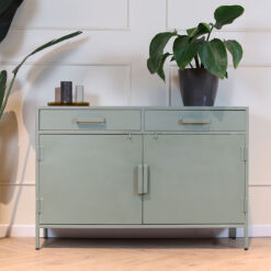 Vitrinekast-groen-klein-1