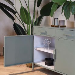 Vitrinekast-groen-klein-2