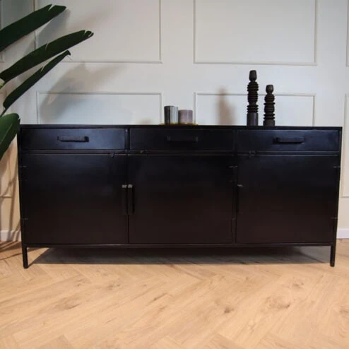 Figue dressoir 180cm zwart