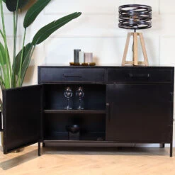 Vitrinekast-zwart-klein-2