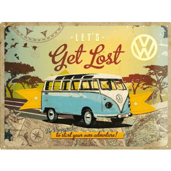 Volkswagen Get Lost - metalen bord