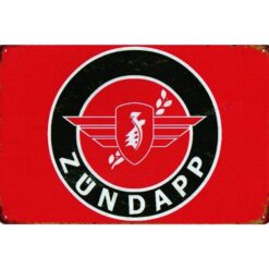 Zundapp Logo Red - metalen bord