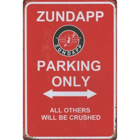 Zündapp Parking - metalen bord