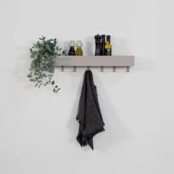 Nolan 7 Wandkapstok Taupe 72cm