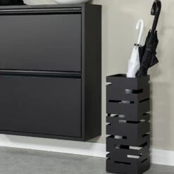 Noir Parapluhouder Zwart metaal