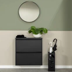 Puddle Parapluhouder Zwart metaal