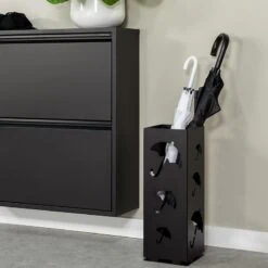 Puddle Parapluhouder Zwart metaal