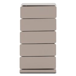 Rodman industrieel Schoenenkast 5 lade Taupe metaal