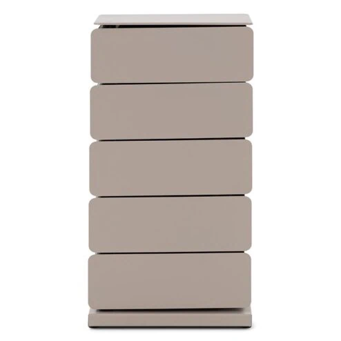 Rodman industrieel Schoenenkast 5 lade Taupe metaal