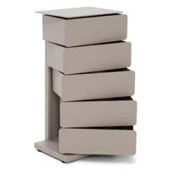 Rodman industrieel Schoenenkast 5 lade Taupe metaal