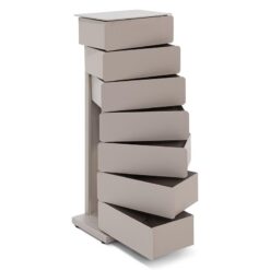 Rodman industrieel Schoenenkast 7 lade Taupe metaal