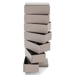 Rodman industrieel Schoenenkast 7 lade Taupe metaal