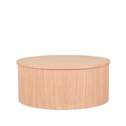 Salontafel Niko laag Naturel Eikenhout rond 60cm