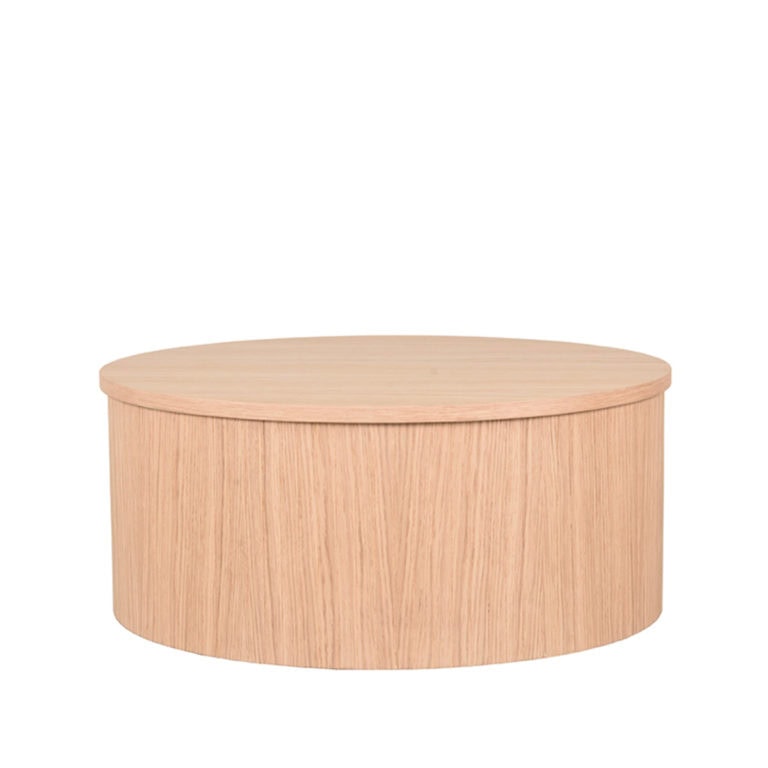 Salontafel Niko laag Naturel Eikenhout rond 60cm